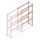 Palletstelling AR T2 4500x2700x1100mm (hxbxd) 3 niveaus 3636kg/niv aanbouwsectie