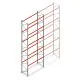 Palletstelling AR T2 8000x2700x1100mm (hxbxd) 5 niveaus 2844kg/niv L2 beginsectie met voorgemonteerde frames