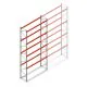 Palletstelling AR T2 8000x3300x1100mm (hxbxd) 4 niveaus 2415kg/niv beginsectie met voorgemonteerde frames