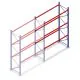 Gebruikte Dexion Speedlock palletstelling 4650x2655x1100 mm (hxbxd) 3 niveaus aanbouwsectie