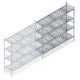 Hygiënische stelling 6611 1800x1320x560 mm (hxbxd) 4 niveaus aanbouwsectie
