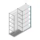 Legbordstelling Medium Duty 2200x1000x600mm (hxbxd) 6 niveaus blauw aanbouwsectie