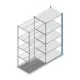 Legbordstelling Medium Duty 2200x1000x700mm (hxbxd) 5 niveaus blauw aanbouwsectie
