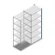 Legbordstelling Medium Duty 2500x1000x700mm (hxbxd) 6 niveaus blauw aanbouwsectie