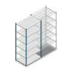 Legbordstelling Medium Duty 2500x1150x800mm (hxbxd) 6 niveaus blauw beginsectie