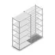 Legbordstelling Light Duty 2000x1000x600mm (hxbxd) 6 niveaus beginsectie