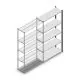 Legbordstelling Medium Duty 2200x1150x400mm (hxbxd) 5 niveaus antraciet aanbouwsectie