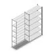 Legbordstelling Medium Duty 2200x1150x400mm (hxbxd) 6 niveaus antraciet aanbouwsectie