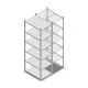 Legbordstelling Light Duty 2000x550x800mm (hxbxd) 6 niveaus beginsectie