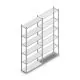 Legbordstelling Light Duty 2500x1000x300 mm (hxbxd) 6 niveaus beginsectie