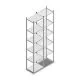 Legbordstelling Light Duty 2500x550x400 mm (hxbxd) 6 niveaus beginsectie