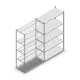 Legbordstelling Medium Duty 2000x1150x500 mm (hxbxd) 5 niveaus verzinkt aanbouwsectie