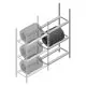Bandenstelling Medium Duty 2000x1000x700 mm (hxbxd) 3 niveaus aanbouwsectie