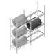 Bandenstelling Medium Duty 2200x1000x700 mm (hxbxd) 3 niveaus aanbouwsectie