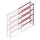 Gebruikte Armes palletstelling 4950x2700x1100 mm (hxbxd) 4 niveaus aanbouwsectie