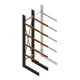 Zware draagarmstelling enkelzijdig 4000x800x1500mm (hxbxd) 4 niveaus beginsectie