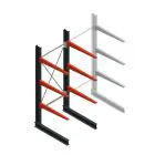 Medium draagarmstelling BR enkelzijdig 2500x1000x1000mm (hxbxd) 3 niveaus beginsectie 275/arm