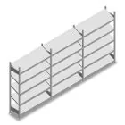 Voordeelrij legbordstelling met schuine legborden Heavy Duty 2000x3900x400mm (hxbxd) 5 niveaus 150 kg