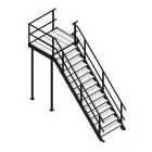 Bordestrap rechtsaf 2800x1200 mm (hxb)