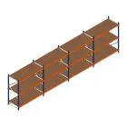 Voordeelrij grootvakstelling Kimer 1750x6250x800 mm (hxbxd) 3 niveaus