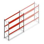 Gebruikte Stow palletstelling 5400x3600x1100mm (hxbxd) 3 niveaus beginsectie