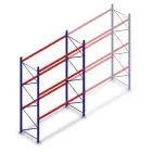 Gebruikte Dexion Speedlock palletstelling 4650x2655x1100 mm (hxbxd) 3 niveaus beginsectie