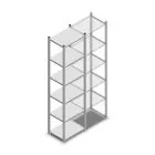 Legbordstelling Light Duty 2000x550x400mm (hxbxd) 6 niveaus beginsectie