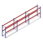 Voordeelrij deels gebruikte AR T2 palletstelling 2000x8500x1100mm (hxbxd) 2 niveaus