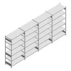 Voordeelrij gebruikte Heavy Duty legbordstelling 2500x5350x600 mm (hxbxd) 6 niveaus 150 kg