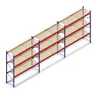 Voordeelrij gebruikte AR T2 palletstelling 3500x11224x1100mm (hxbxd) 3 niveaus met vlonders
