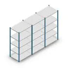Voordeelrij legbordstelling Medium Duty 2000x3000x700 mm (hxbxd) 5 niveaus blauw