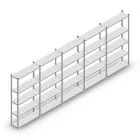 Voordeelrij legbordstelling Medium Duty 2000x5000x300 mm (hxbxd) 5 niveaus verzinkt