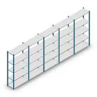 Voordeelrij legbordstelling Medium Duty 2200x5000x400 mm (hxbxd) 5 niveaus blauw