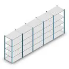 Voordeelrij legbordstelling Medium Duty 2200x5000x700 mm (hxbxd) 5 niveaus blauw