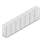 Voordeelrij legbordstelling Medium Duty 2000x7000x800 mm (hxbxd) 5 niveaus verzinkt