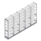 Voordeelrij gebruikte Heavy Duty legbordstelling 3000x6680x600 mm (hxbxd) 7 niveaus