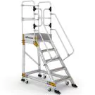 Platformtrap Wixor met veerwielen 5 treden