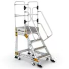 Platformtrap Wixor met veerwielen 4 treden