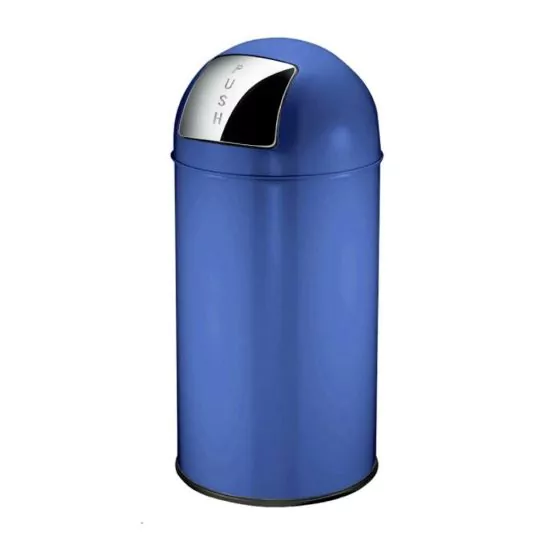 Pushcan afvalbakken EKO 40 liter blauw