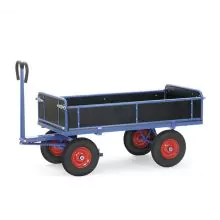 Handtrekwagen met houten wanden 1600x900x1190 mm (lxbxh) 1000 kg
