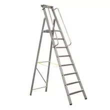 Trapladder met extra groot platform Zarges Meistertritt S 8 treden