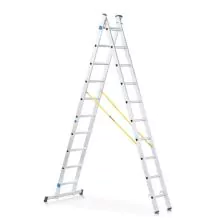 Bok- en opsteekladder Zarges Combimaster DX 2x10 treden