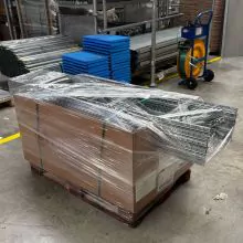 Voordeelpartij gebruikte Metalsistem legbordstelling 1975x4950x400 mm (hxbxd) 6 niveaus
