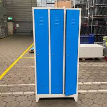 Garderobekast 3-deurs 1800x890x500 mm (hxbxd) blauw/grijs