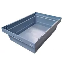 Gebruikte magazijnbak Bito MB64171 600x400x173 mm (lxbxh) blauw nestbaar