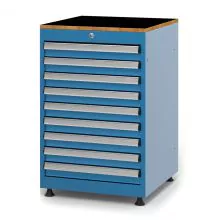 Gereedschapskast met 9 laden 848x560x570 mm (hxbxd) blauw