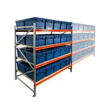 Bakkenkast AR 2000x2250x1200 mm (hxbxd) 4 niveaus met 40 distributiebakken beginsectie