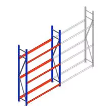 Bandenstelling grootvak AR 2250x1610x400 mm (hxbxd) 3 niveaus beginsectie