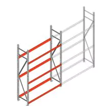 Bandenstelling grootvak AR 2250x1610x500mm (hxbxd) 3 niveaus beginsectie