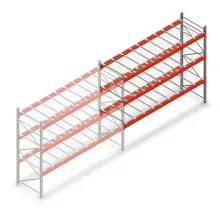 Gebruikte AR grootvakstelling 2000x2700x900 mm (hxbxd) 3 niveaus aanbouwsectie